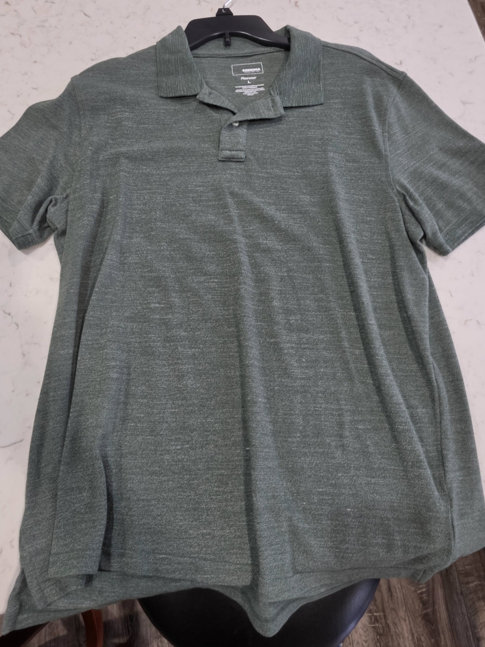 Sonoma Men's Heather Green Polo